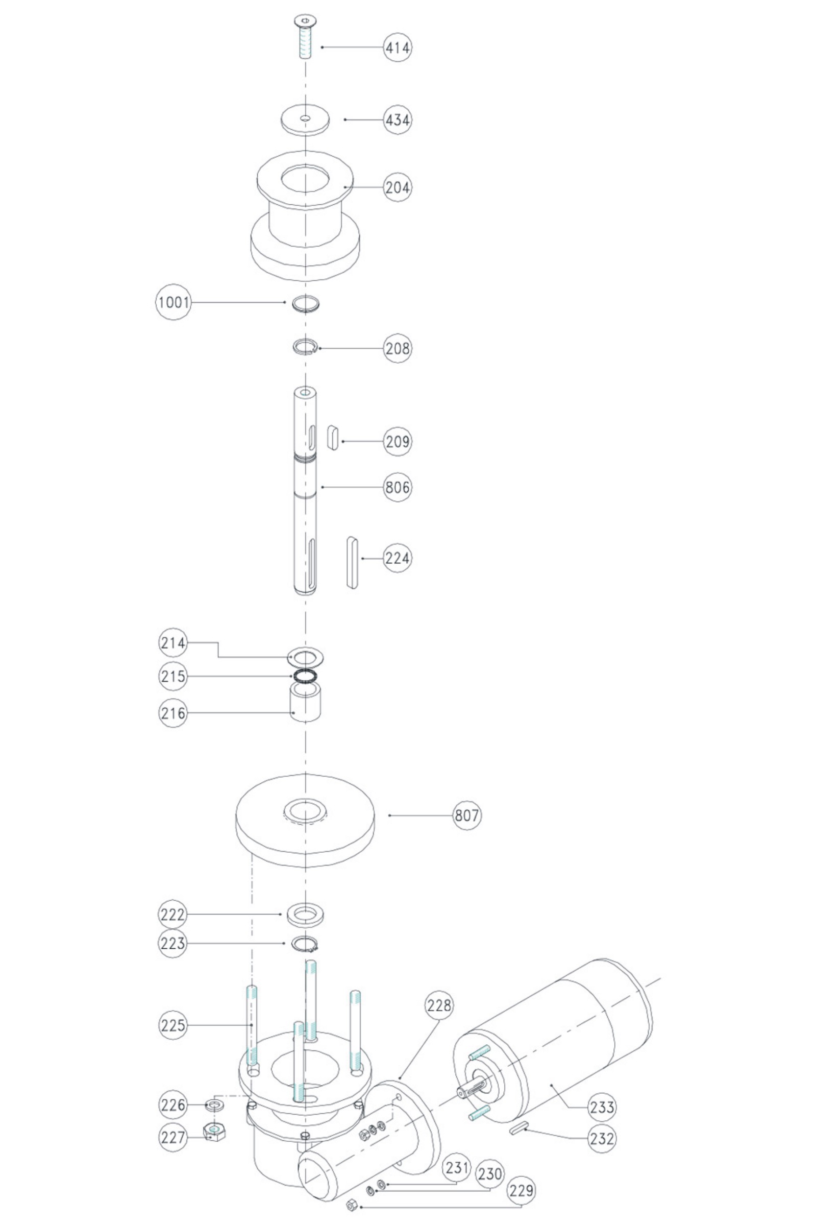 Lofrans T500 capstan spare parts